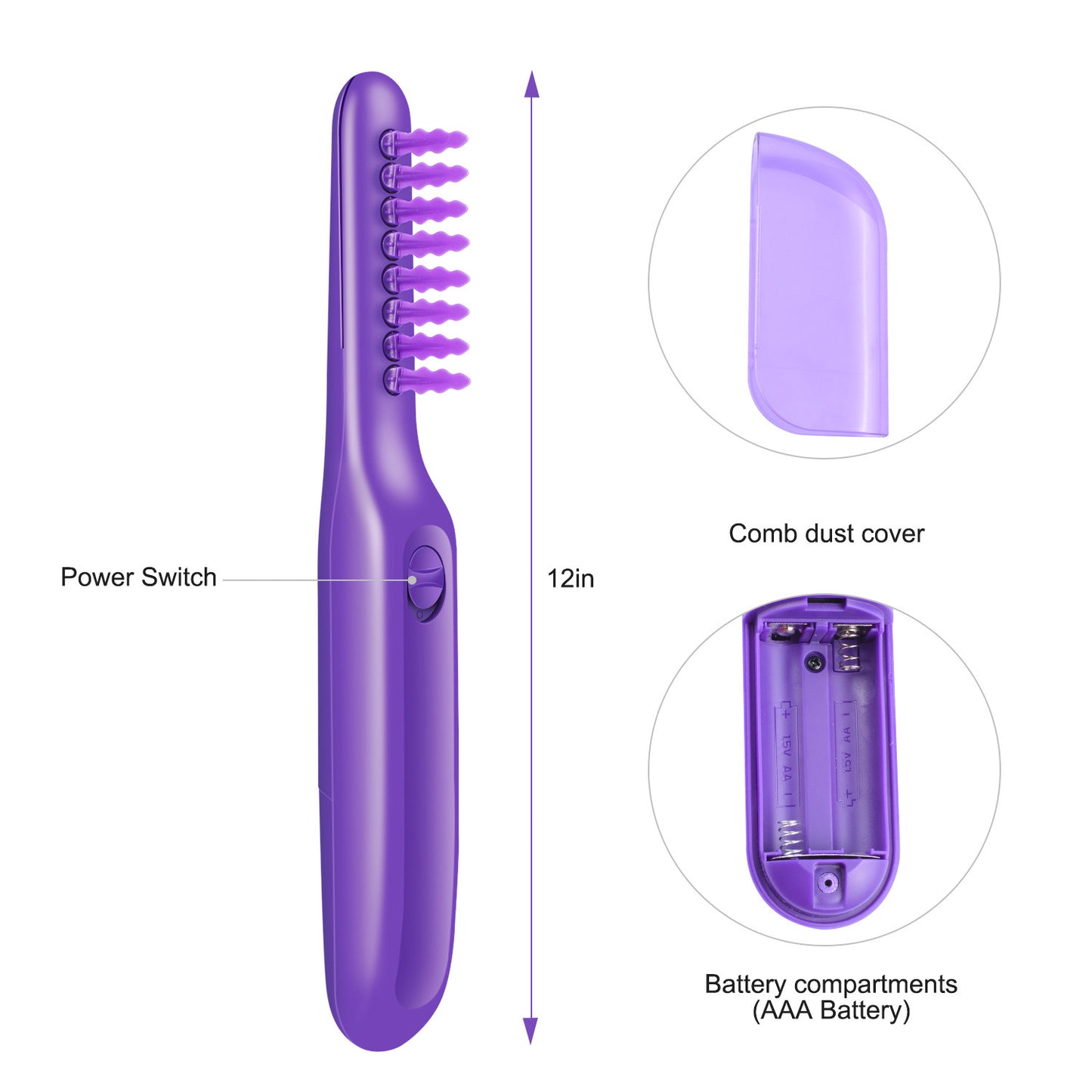 Electric Detangling Brush Scalp Massage Hair Brush